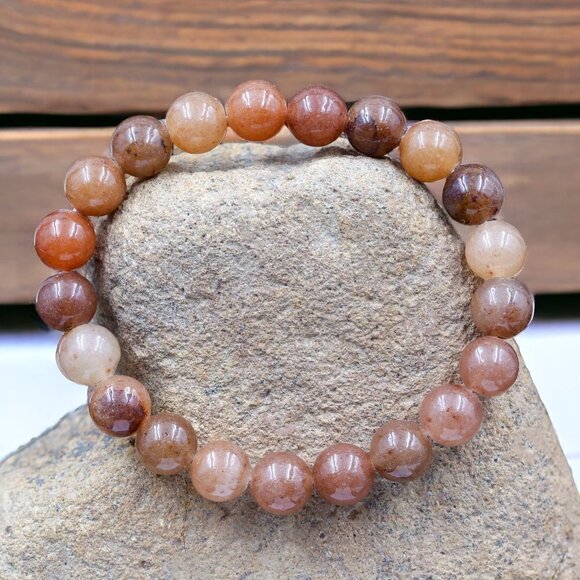 Aventurine Gemstone Bracelet Handcrafted - Picture 3 of 5